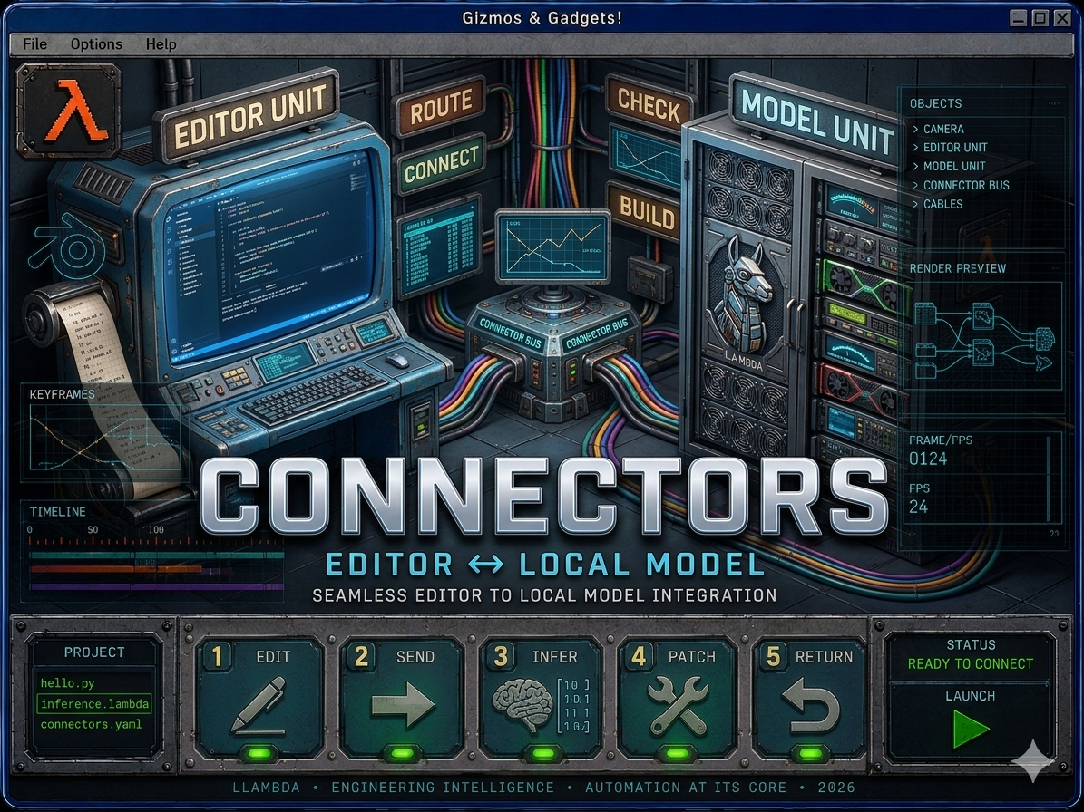 VS Code and Ollama connectors product illustration